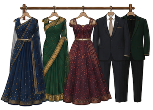 Outfit inspiration for Rooftop Reception